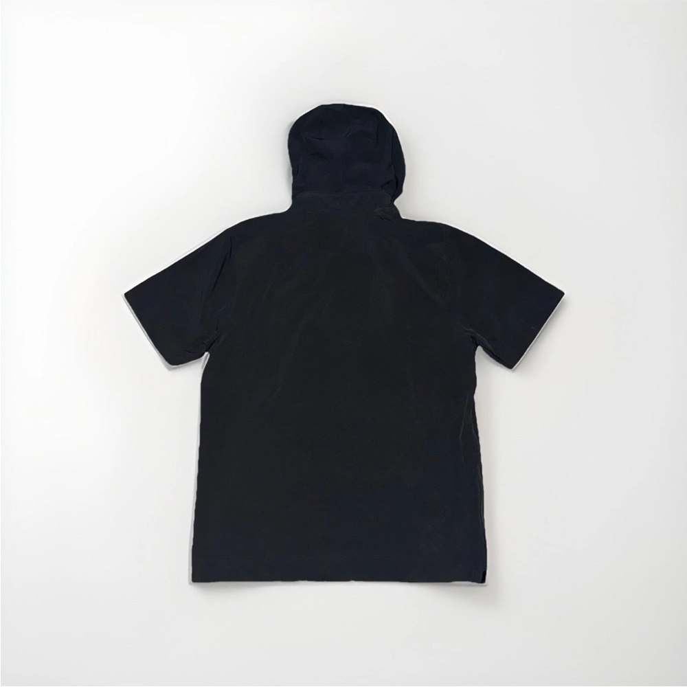 New Nike Short-Sleeve Black Woven Football Coach Hoodie FJ9548-014 Mens S - Picture 2 of 6